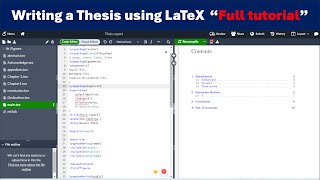 Introduction for writing a Thesis documents using LaTeX Full Tutorial [upl. by Hsetih]