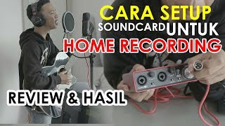 BASIC DASAR REKAMAN DENGAN SOUNDCARD FOCUSRITE SCARLET  REVIEW  tutorialhomerecording23 [upl. by Atteroc]