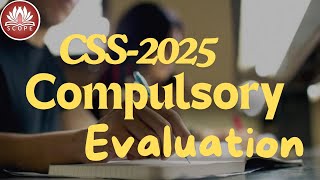 CSS COMPULSORY EVALUATION PROGRAM CSS2025  Miss Maryam Zafar [upl. by Hiro]