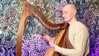 Celestial Dreams Harp Meditation  Relax Unwind amp Sleep Peacefully  Healing Frequency Celtic Harp [upl. by Ert]