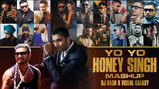 Yo Yo Honey Singh Mashup 2023  DJ Rash King  Visual Galaxy  Honey Singh 30  Dance Mashup 2023 [upl. by Atilek]