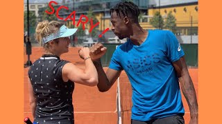 Gael Monfils and Elina Svitolina Scary moment [upl. by Atiz]