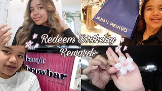 CLAIMING BIRTHDAY REWARDS urban revivo benefit browbar boost juice zus coffee cocodry [upl. by Edwin]