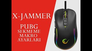 RAMPAGE SMXR47 XJAMMER SESE DUYARLI GAMING MOUSE DETAYLI MAKRO PROGRAMI VE PUBG SİLAH AYARLARI [upl. by Muldon]