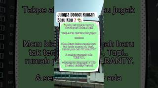 Tips Beli Rumah Part 5  DEFECTS LIABILITY PERIOD tipshartanah tipsbelirumah [upl. by Ninazan]