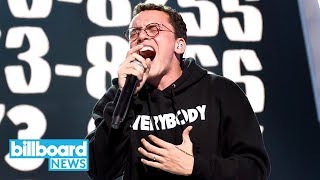 Logic Performs 18002738255 With Alessia Cara amp Khalid at 2017 MTV VMAs  Billboard News [upl. by Ardnuhsal]