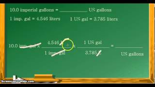 Unit Conversion Imperial gallons to US gallons [upl. by Hsakaa861]