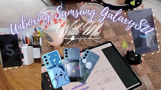 Unboxing Samsung Galaxy S22 in 2023 😋Aesthetic  with Accessories and Casing [upl. by Erwin]