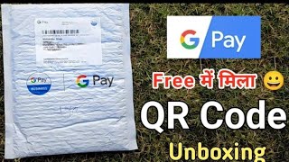 Google Pay QR Kit Unboxing 2024  Google pay business QR  how to order google pay Qr code amp stand [upl. by Eidnahs621]