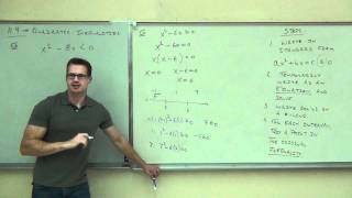 Intermediate Algebra Lecture 114 Solving NonLinear and Quadratic Inequalities [upl. by Faulkner35]