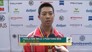 50m Rifle 3 Positions Men Interview  World Cup Series 2011 Rifle amp Pistol Stage 6 Munich GER [upl. by Leiria]