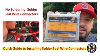 How to Connect EBike Electric Bicycle Battery Wires No Soldering With Solder Seal Connectors [upl. by Ecirtnahc999]