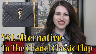 YSL Envelope Bag Review  What Fits Chanel Classic Flap Alternative [upl. by Tarrant]