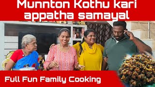 MUTTON kothu kari Appatha special Family cooking Video  Ungal Pandiyamma [upl. by Annaeg333]