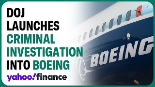 Boeing faces criminal investigation from DOJ over Boeing 737 Max [upl. by Ecahc]