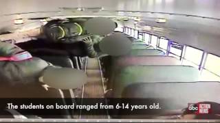 Ohio school bus crash turns bus on side throws kids [upl. by Hoopen]