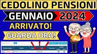 ✅CEDOLINO PENSIONI GENNAIO 2024👉ARRIVATO👉GUARDA ORA❗ [upl. by Aikat276]