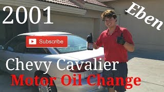 2001 Chevy Cavalier AMSOIL Motor Oil Change [upl. by Jegar459]