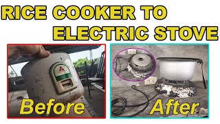 CONVERT YOUR OLD RICE COOKER TO ELECTRIC STOVE [upl. by Garbe]