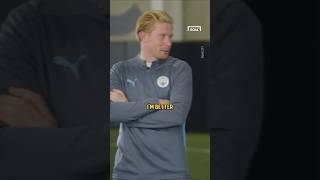 DE BRUYNE disagrees with DOKU over PACE ⚡️ football soccer shorts [upl. by Odnuges]