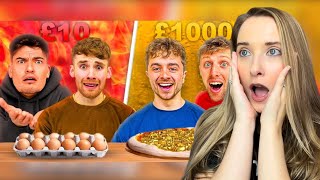 REACTING TO £10 vs £1000 Takeaway IRL Edition [upl. by Tildy]