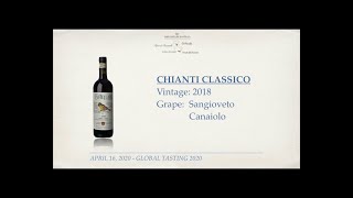 Global Tasting 2020 il Chianti Classico 2018 [upl. by Aihsekel]