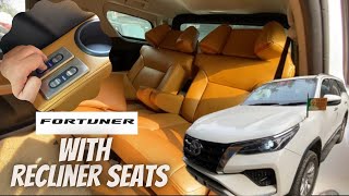 DC designs jaisi modification saste mei  Installed Recliner seats in Toyota Fortuner [upl. by Acinomahs]