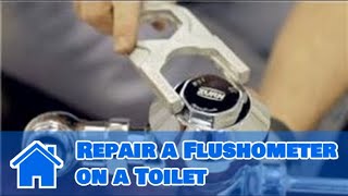 Toilet Repair  How to Repair a Flushometer on a Toilet [upl. by Eicaj]