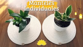 Como hacer MANTELES INDIVIDUALES ✨ Idea para Decorar o Vender  DIY manualidades  EASY PLACEMATS [upl. by Yanaton]