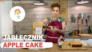 Classic Polish dessert  APPLE CAKE  JABŁECZNIK  Polish recipe [upl. by Auqenahs110]