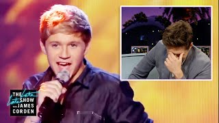 Niall Horan Watches One Directions First XFactor Performance [upl. by Errick363]