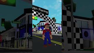 BROOKHAVEN aber MARIO KART shorts roblox supermario [upl. by Ramuk]