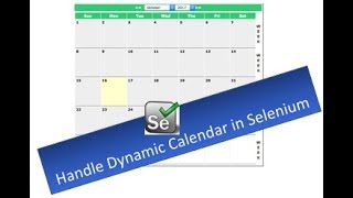 Handle Calendar in Selenium WebDriver  Session  16 [upl. by Moseley]