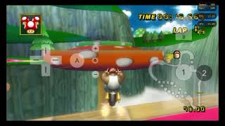 Mario Kart Wii  Wii Wheel  Dolphin MMJR 20 Android Gameplay [upl. by Sissy]