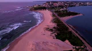 Sunrise Hyperlapse Nobbys Beach Newcastle DJI Mavic Air 2s [upl. by Kidd]