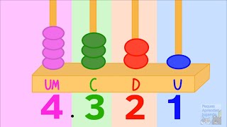 Descomposición de números para niños de hasta 4 cifras Video de Peques Aprenden Jugando [upl. by Nwahsat]