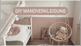 Wandvertäfelung Holz selber bauen  DIY [upl. by Ad]