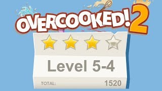 Overcooked 2 Level 54 4 stars 2 player Coop [upl. by Millman]