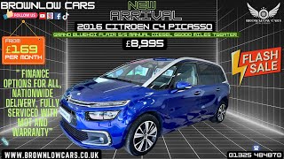 2016 Citroën C4 Picasso Grand BlueHDi Flair This stunning 7seater in striking blue [upl. by Calida]