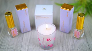 A La Rose  Maison Francis Kurkdjian MFK  Scented Candle Unboxing [upl. by Hartzel718]