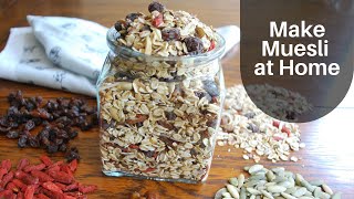 Muesli Recipe  Homemade Muesli  Muesli Breakfast  Healthy Oats Recipe for Weight Control [upl. by Amaryl]