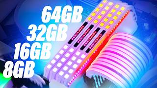 Wie viel RAM braucht man 2024 8GB vs 16GB vs 32GB vs 64GB [upl. by Nodnas]