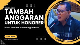 KOMISI II DPR RI Perjuangkan Penambahan Anggaran Tahun 2025 Agar Semua Honorer Diangkat JADI PPPK [upl. by Arymat]