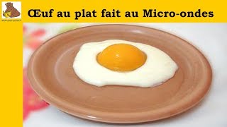 oeuf au plat fait au micro ondes  recette rapide et facile [upl. by Eiggep797]