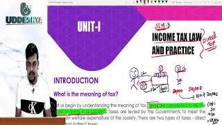 1  BCOM  SEM3  CHAPTER1  INCOME TAX LAW amp PRACTICE  CORE6 [upl. by Dayiz]