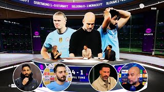 Rio Ferdinand Reaction Sporting 41 Man City Pep Guardiola interview [upl. by Ahsennod]