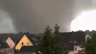 Strong Tornado in NRW Germany  May 2022 [upl. by Anilek]