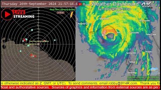 Hurricane Helene  Thu 26th Sep 2024  Weather Dashboard by 9Y4R  Ravindranath quotRobbyquot Goswami [upl. by Neyuh]