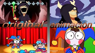 quotTone it Dow x digital circus x fall guyquot animation vs original [upl. by Jermaine]