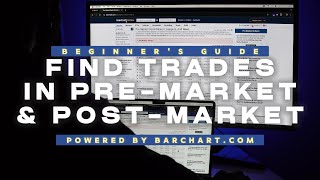 How to Find Winning Trades In PreMarket amp PostMarket [upl. by Maurizio]